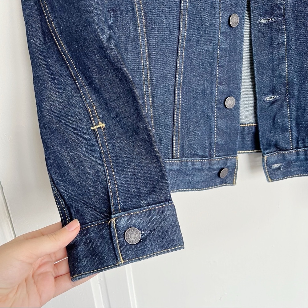 Levi’s • Trucker Jacket denim blue jean Rinse Dark Wash indigo classic - Picture 6 of 12